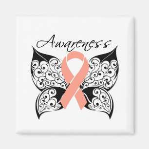 Tattoo Butterfly Awareness - Uterine Cancer Magnet