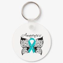 Tattoo Butterfly - Polycystic Kidney Disease Keychain