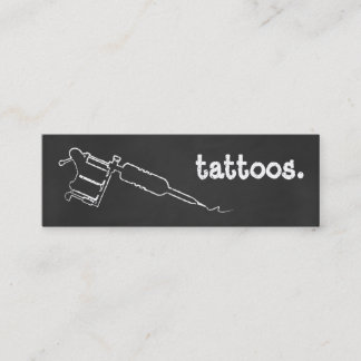 TATTOO CHALK MINI BUSINESS CARD