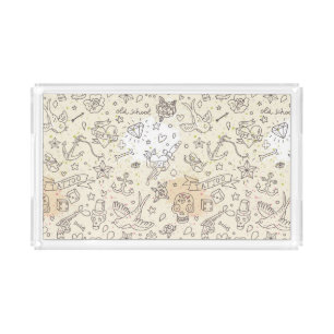 Tattoo concept pattern acrylic tray