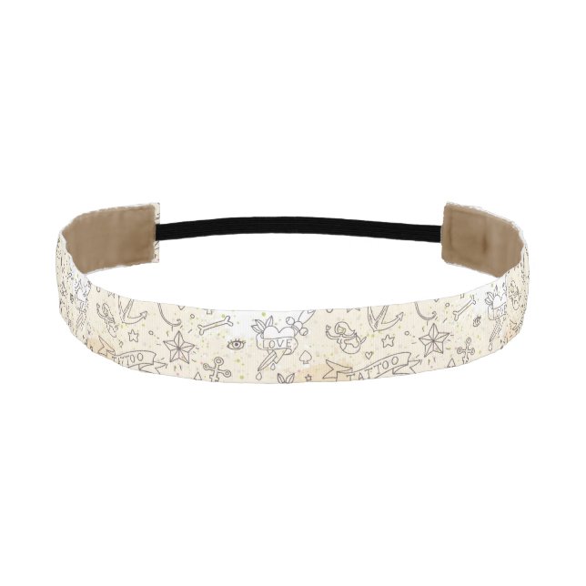 Tattoo concept pattern athletic headband (Front)