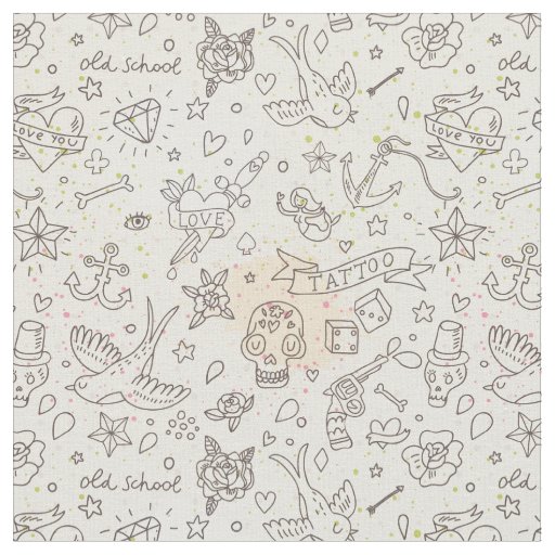 Tattoo concept pattern fabric