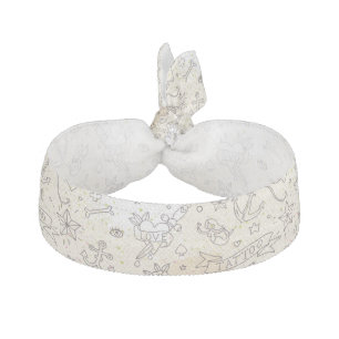Tattoo concept pattern hair tie