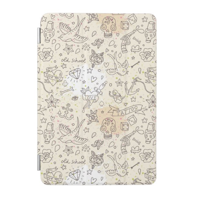Tattoo concept pattern iPad mini cover (Front)