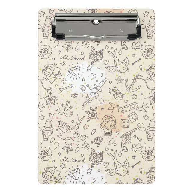 Tattoo concept pattern mini clipboard (Front)