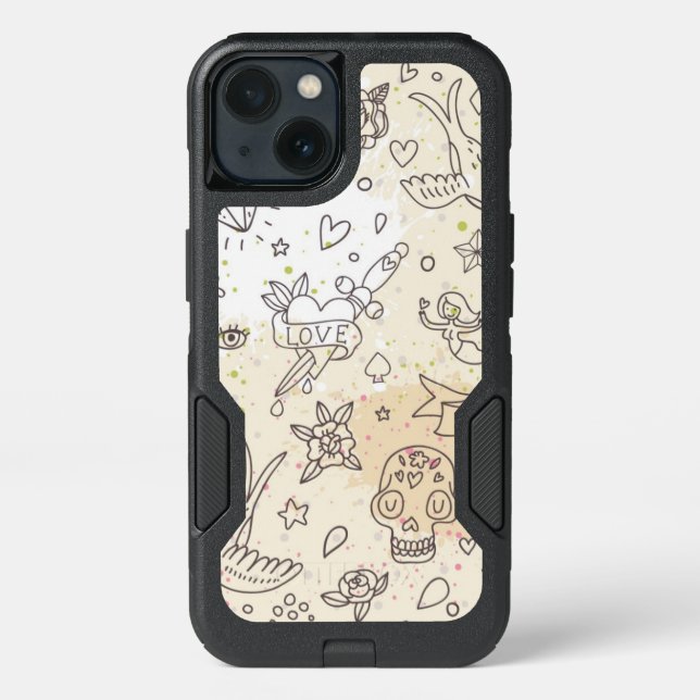 Tattoo concept pattern otterbox iPhone case (Back)
