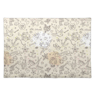 Tattoo concept pattern placemat