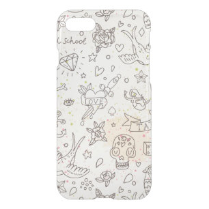 Tattoo concept pattern iPhone SE/8/7 case
