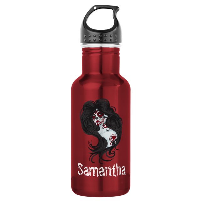 Tattoo Day of the Dead Sugar 32. oz. Water Bottle (Front)