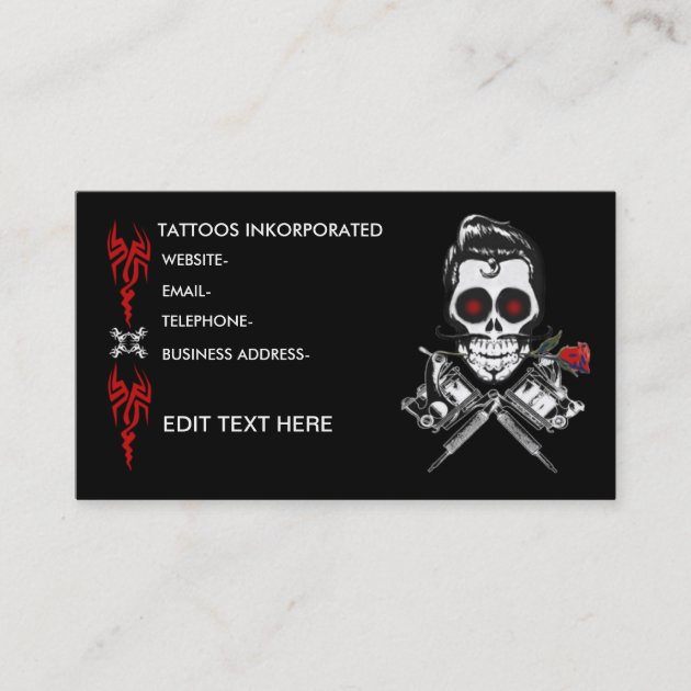 Appointment cards for tattoo artist Steve Norman on Behance