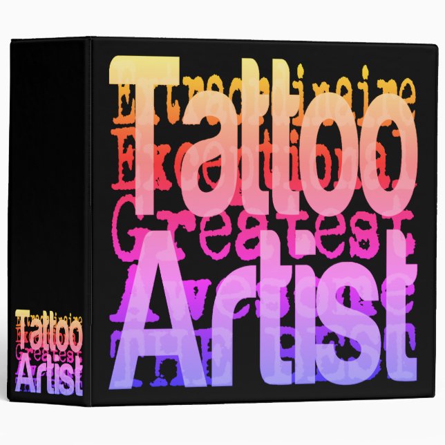 Tattoo Extraordinaire 3 Ring Binder (Front/Spine)