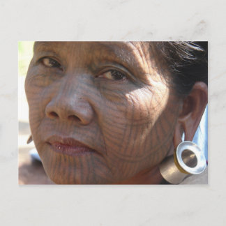 Tattoo Face Postcard