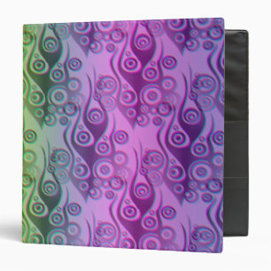 Tattoo flames & circles pattern + your backgr. binder