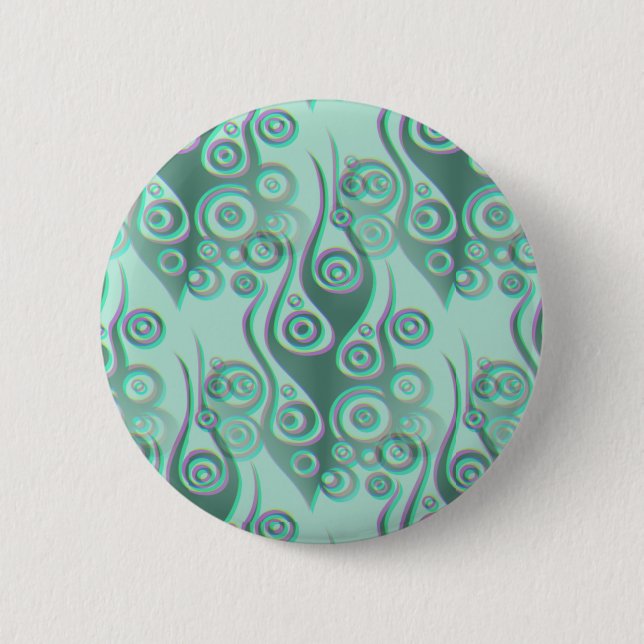 Tattoo flames & circles pattern + your backgr. button (Front)