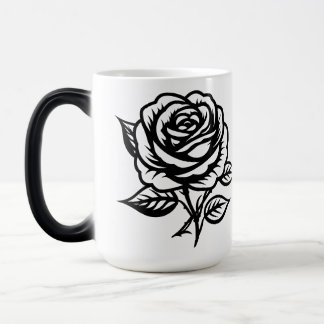 Tattoo Flash Art Rose Color Morph Mug