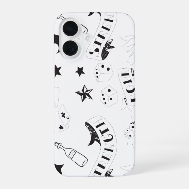 Tattoo Flash Hope Stickers iPhone Case (Back)