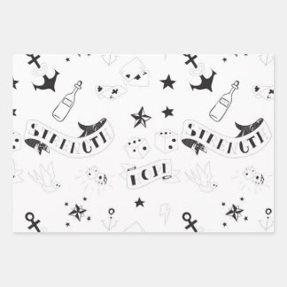 Tattoo Flash Hope Stickers Wrapping Paper Sheets