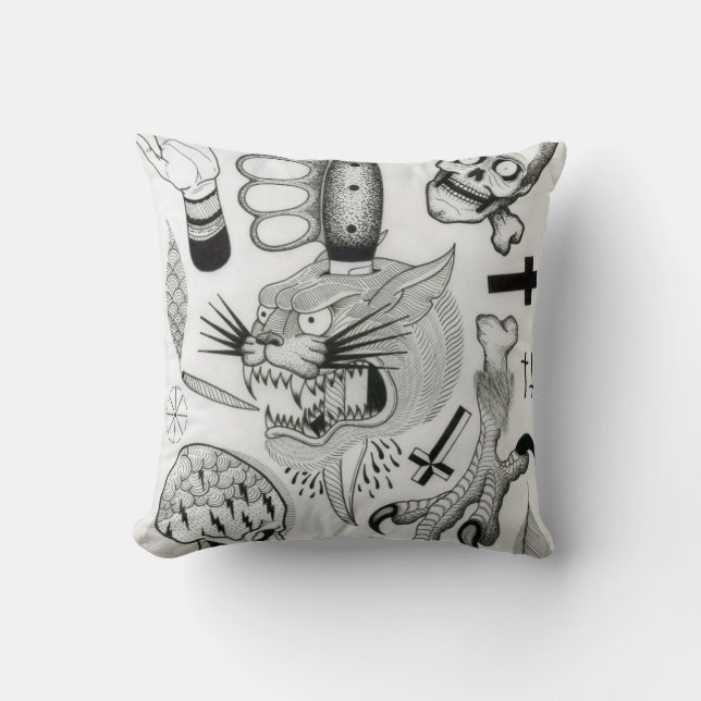 tattoo flash pillow (Front)