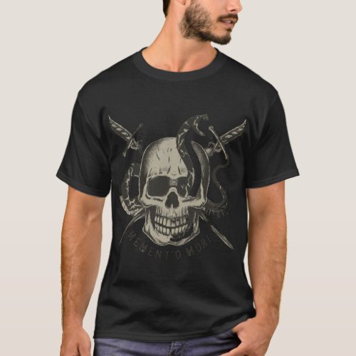 Tattoo Flash Skull  Snake T_Shirt