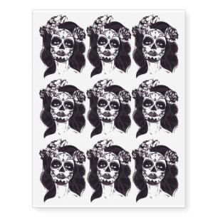 Tattoo Flower Girl Design