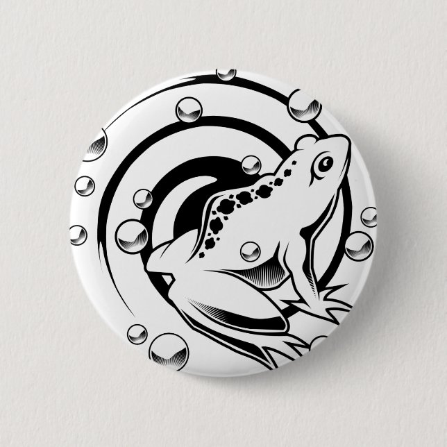Tattoo Frog Button (Front)