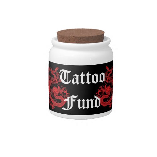 Tattoo Fund Dragon Candy Jar