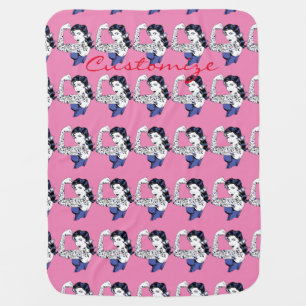 Tattoo Girl Arm Up Thunder_Cove Baby Blanket