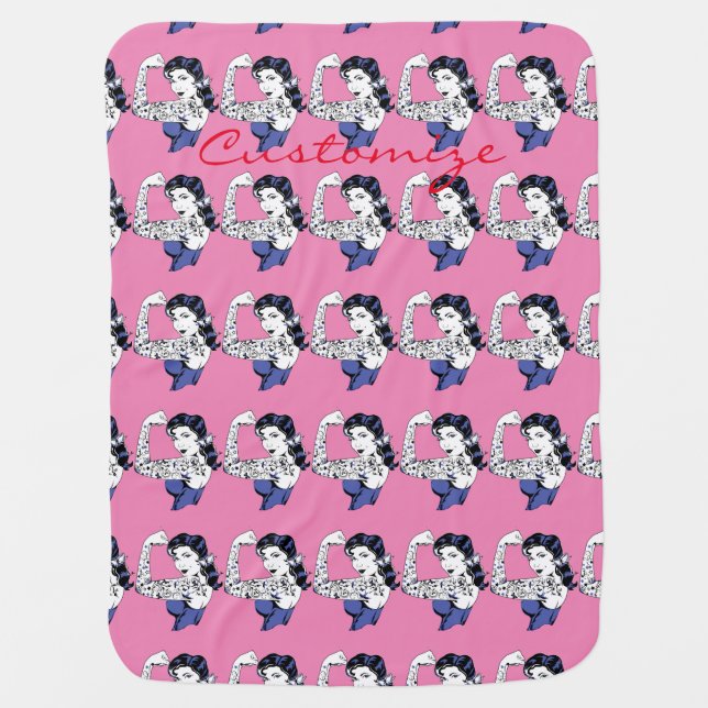 Tattoo Girl Arm Up Thunder_Cove Baby Blanket (Front)
