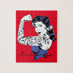 Tattoo Girl Arm Up Thunder_Cove Jigsaw Puzzle