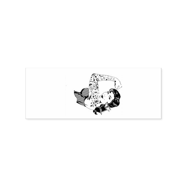 Tattoo Girl Arm Up Thunder_Cove Rubber Stamp (Imprint)