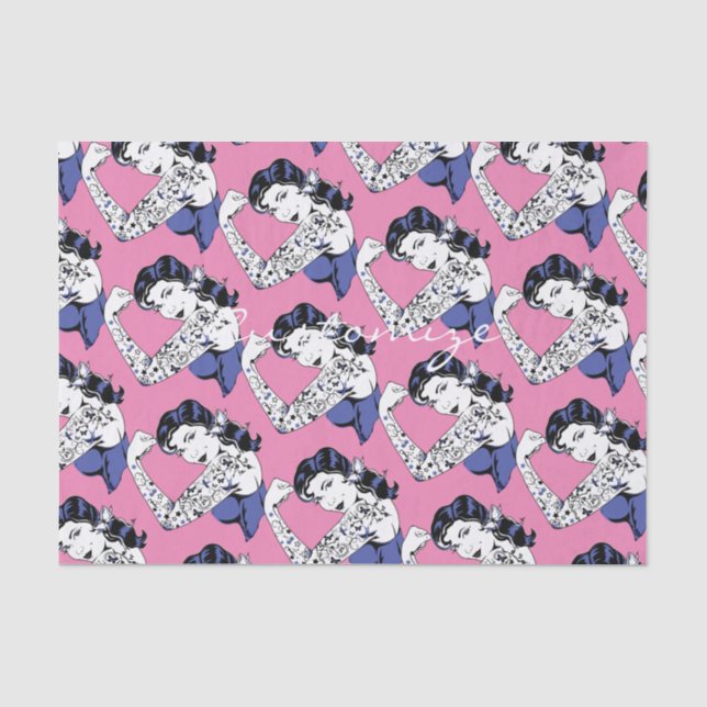 Tattoo Girl Arm Up Thunder_Cove Tissue Paper (Front)