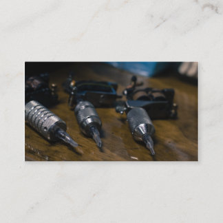 Tattoo gun business card, color card