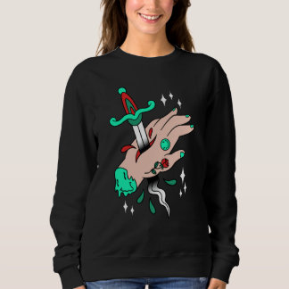 tattoo hand sweatshirt