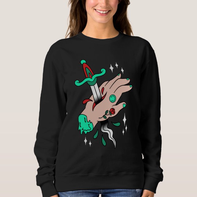tattoo hand sweatshirt (Front)