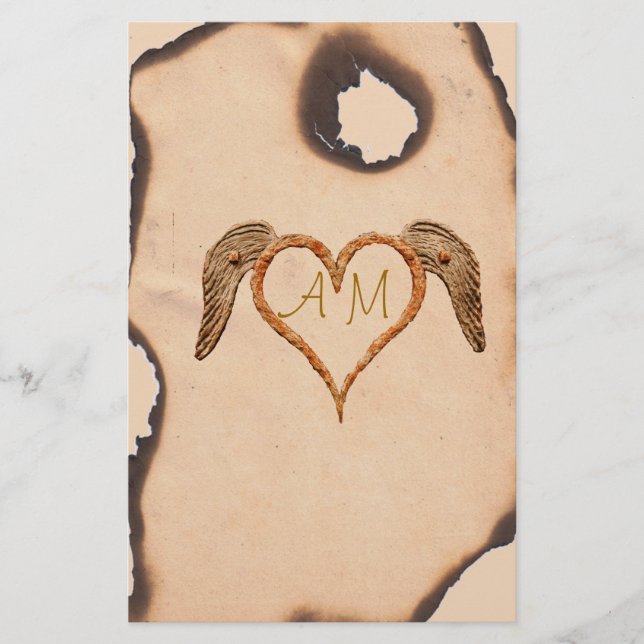 Tattoo Heart Stationery (Front)