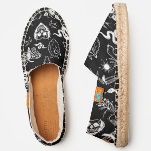 tattoo human heart snake moth dagger black espadrilles
