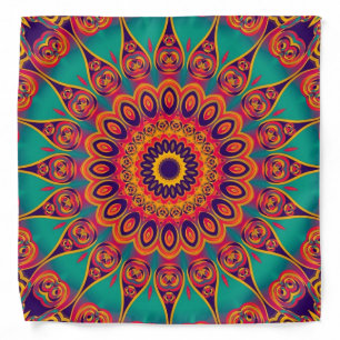 Tattoo Kaleidoscope Fractal Bandana