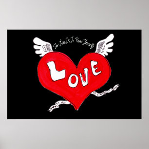 Tattoo Love Heart Poster