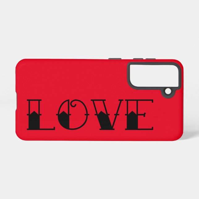 Tattoo Love Samsung Galaxy Case (Back Horizontal)