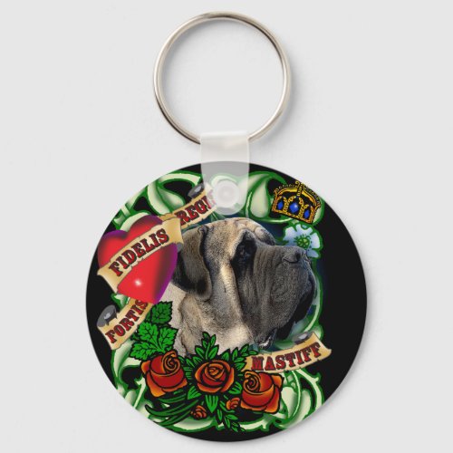 Tattoo Mastiff Keychain