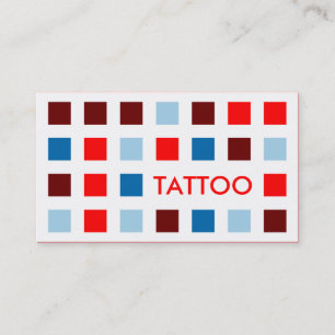 TATTOO (mod squares) Business Card