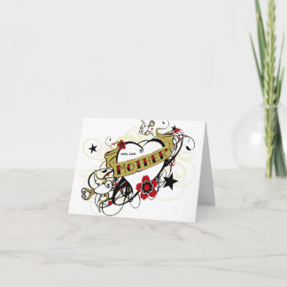 Tattoo MOM Heart Card