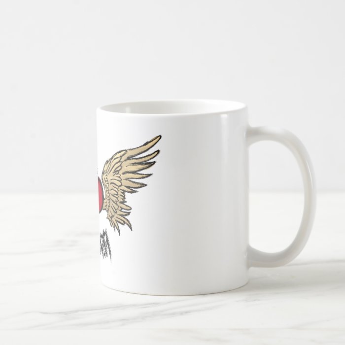 Tattoo MOM Urban Crowned Heart With Wings Mugs