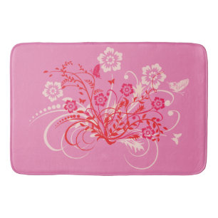 Tattoo of Flowers - Bath Mat