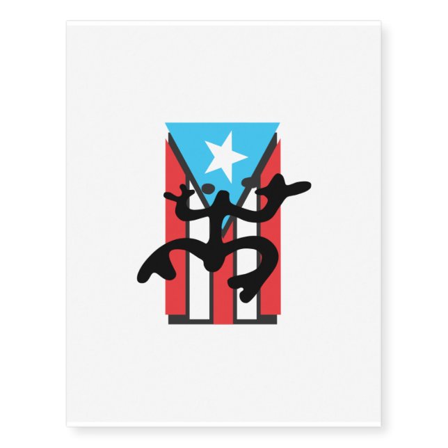 Tattoo of the Coqui taino on the PR flag (Front)