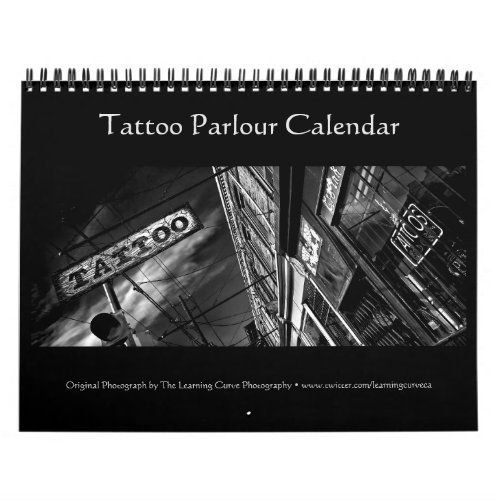 Tattoo Parlour Calendar