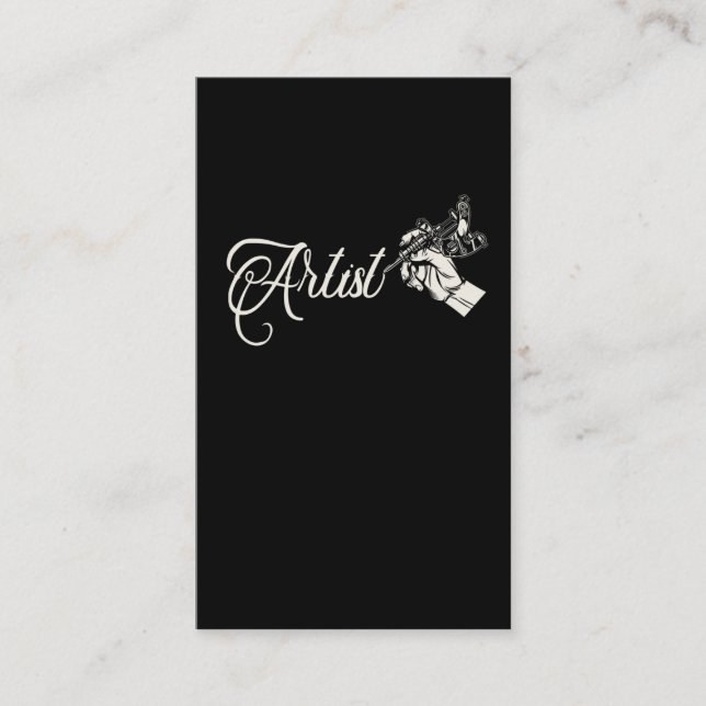 Tattoo Pen Artist Tattoo Ink Art Business Card (Front)