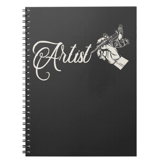 Tattoo Pen Artist Tattoo Ink Art Notebook (Front)