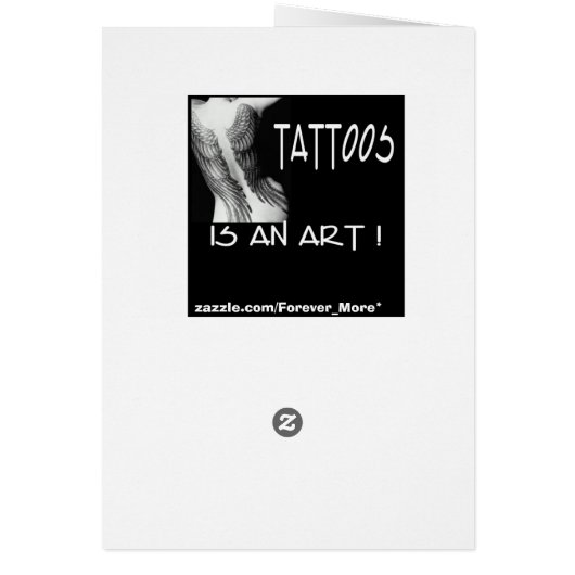 Tattoo photo card (Back)