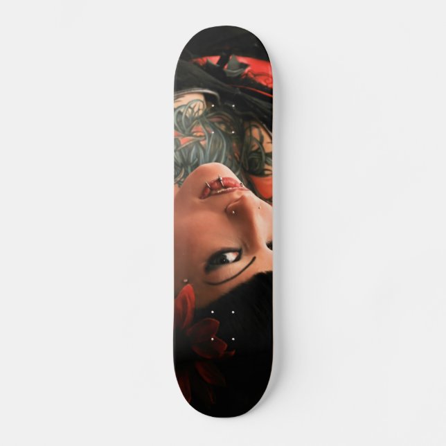 Tattoo Pin Up Skateboard Deck (Front)